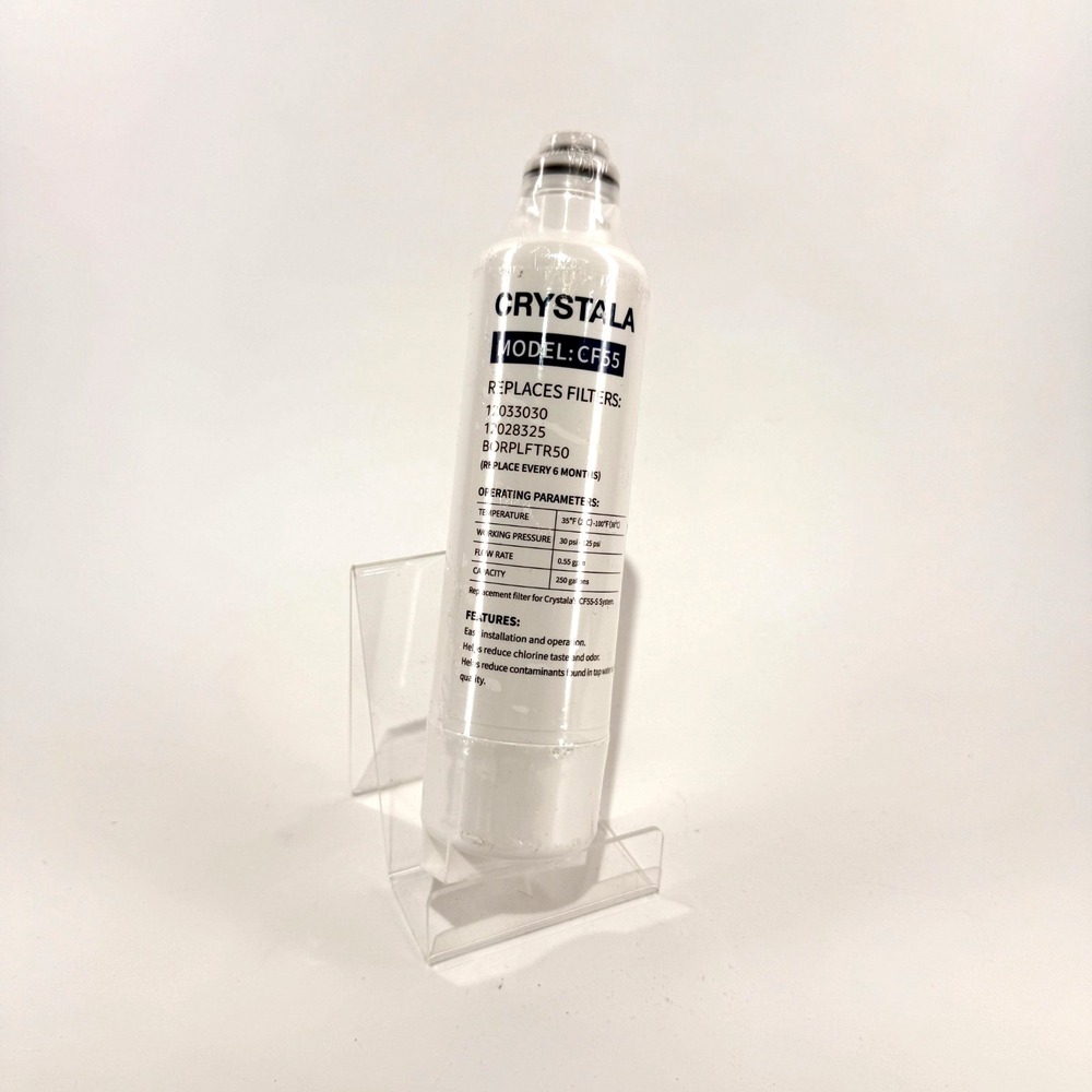 Crystala Replacement Refrigerator CF55 Water Filter 12033030 12028325 BORPLFTR50